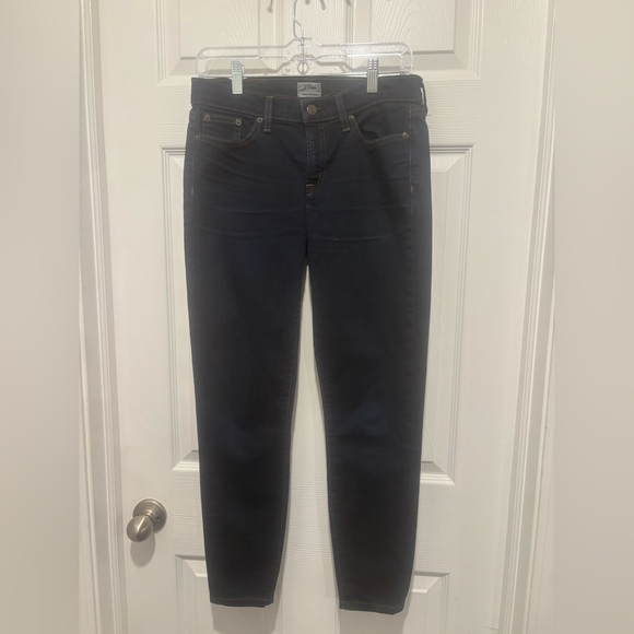 J. Crew Toothpick Skinny Jeans Size 28. Dark Wash, Style # B0755. - Picture 4 of 9